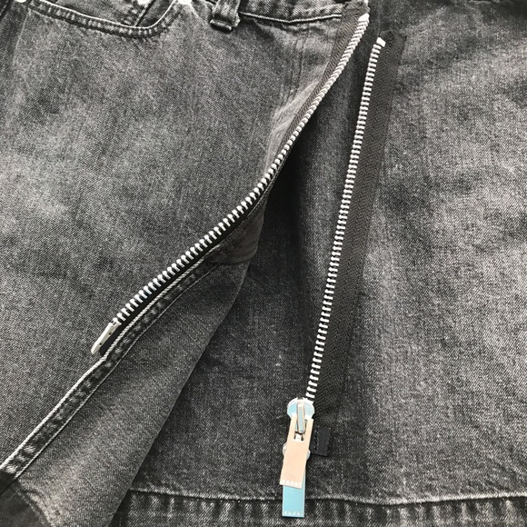 Sacai Black Denim Zipper Skirt - Picture 5 of 12
